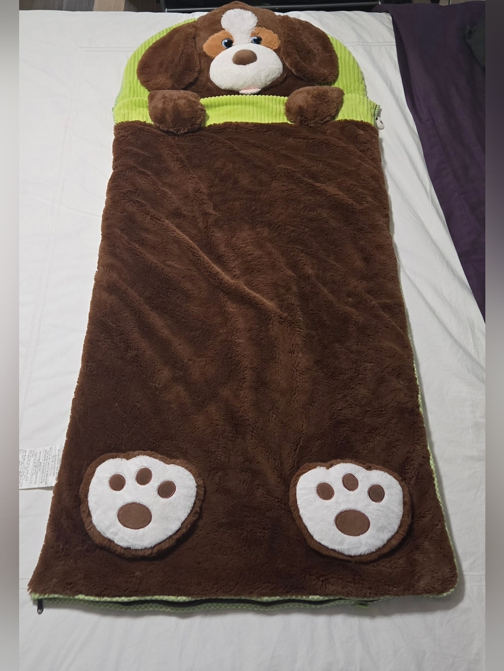 Hug Fun Plush Puppy Sleeping Bag